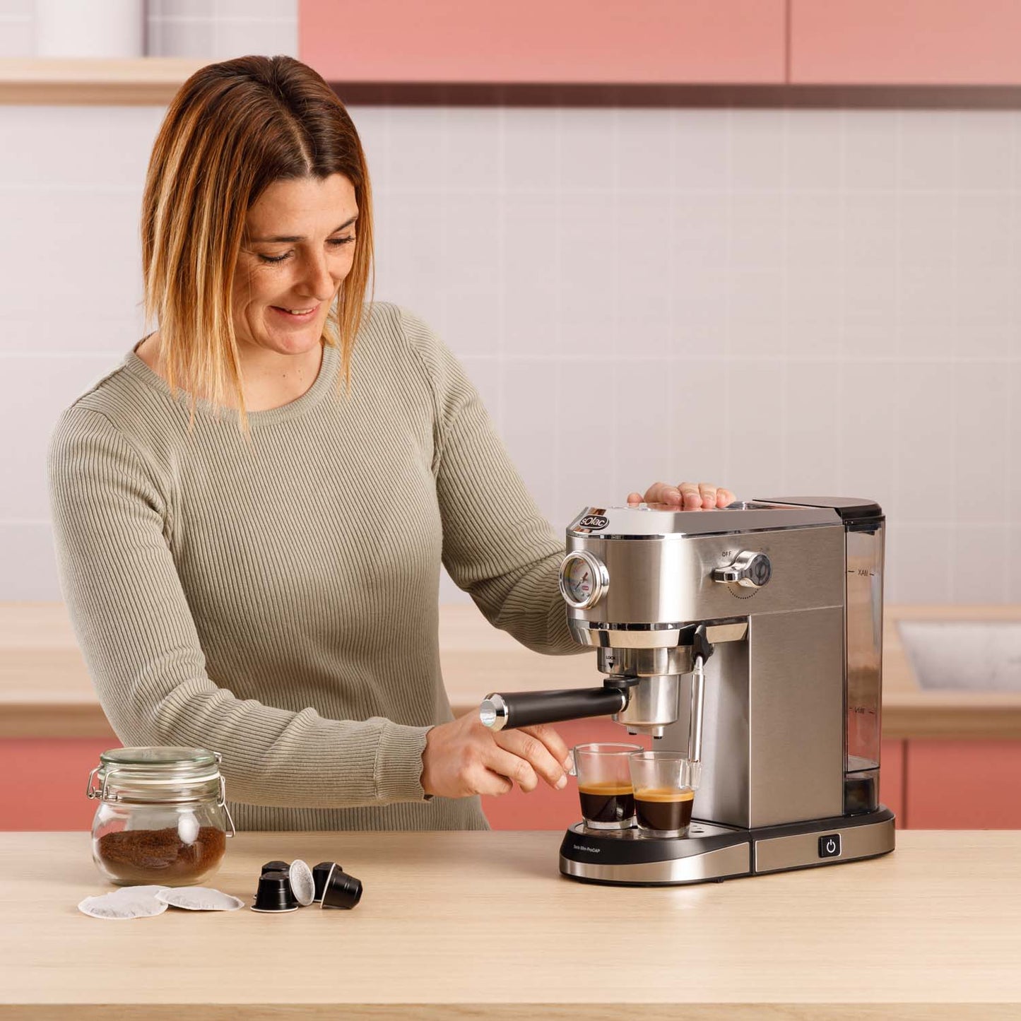 Cafetera Espresso Taste Slim ProCap