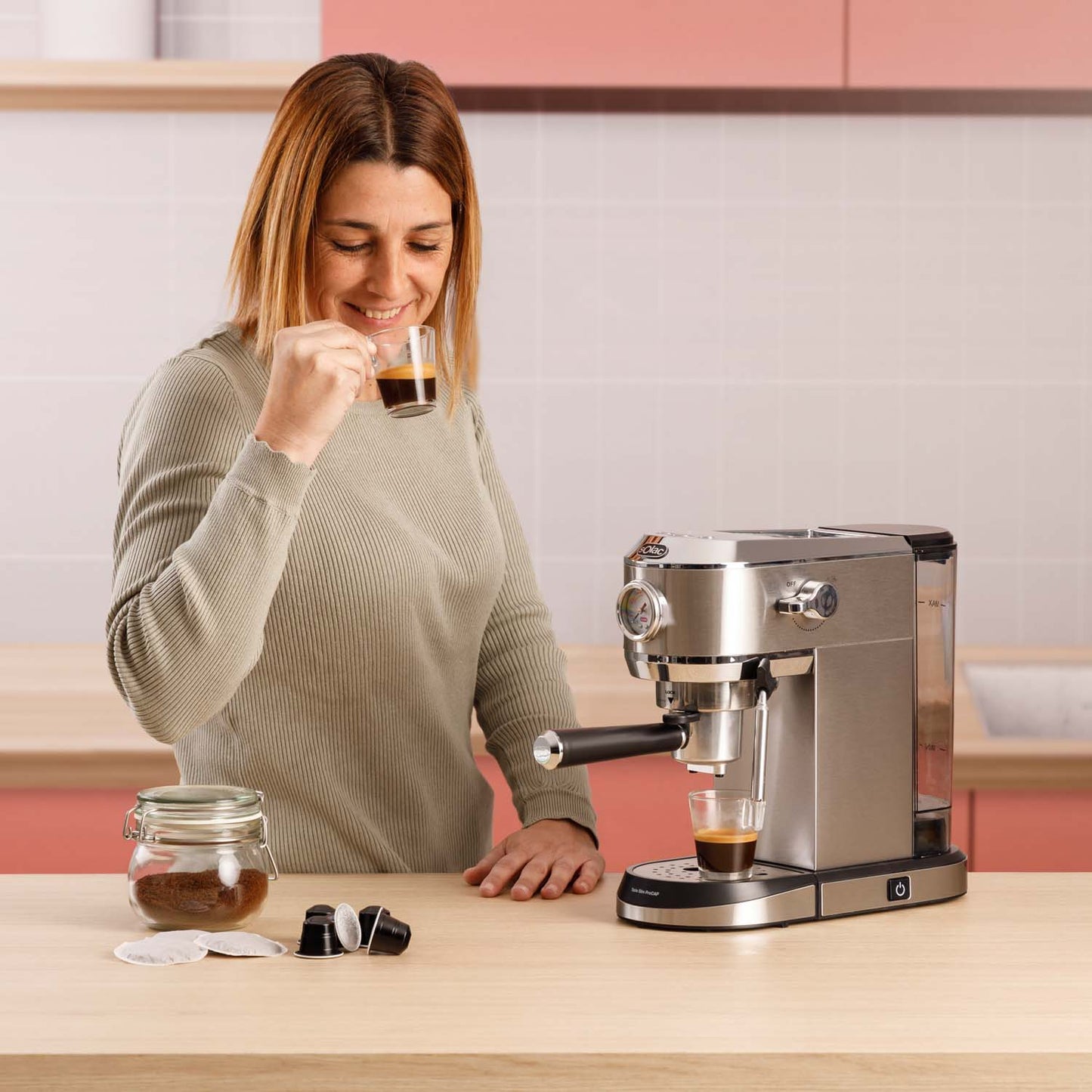 Cafetera Espresso Taste Slim ProCap