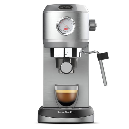 Cafetera Solac Espresso 20 Black CE4482 - 850W, 20Bar, Calienta Tazas,  Vaporizador, 1.6L