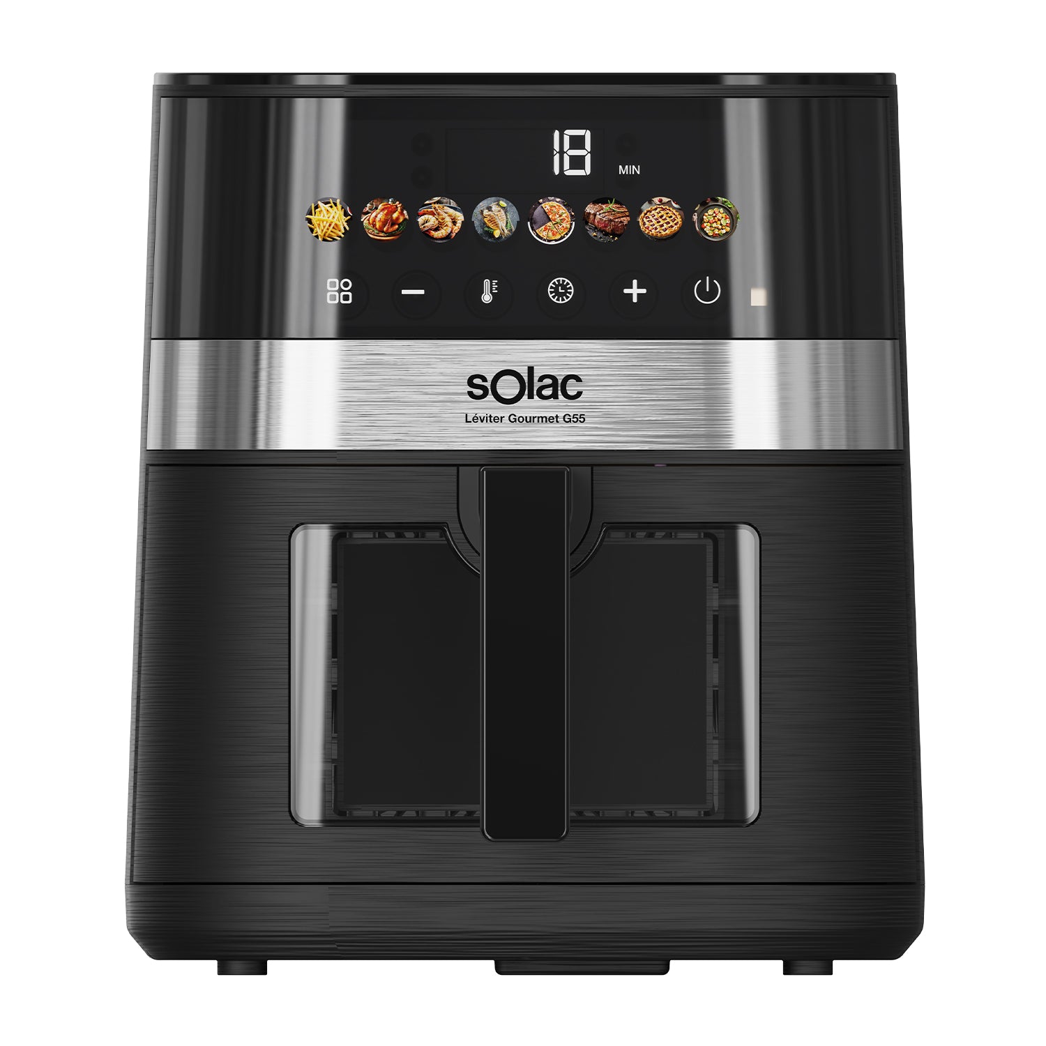 Solac S97203800 Fa1400D 4.7L Léviter Digital 5 air fryer Black| Techinn Solac S97203800 Fa1400D 4.7L Léviter Digital 5 air fryer Black| Techinn