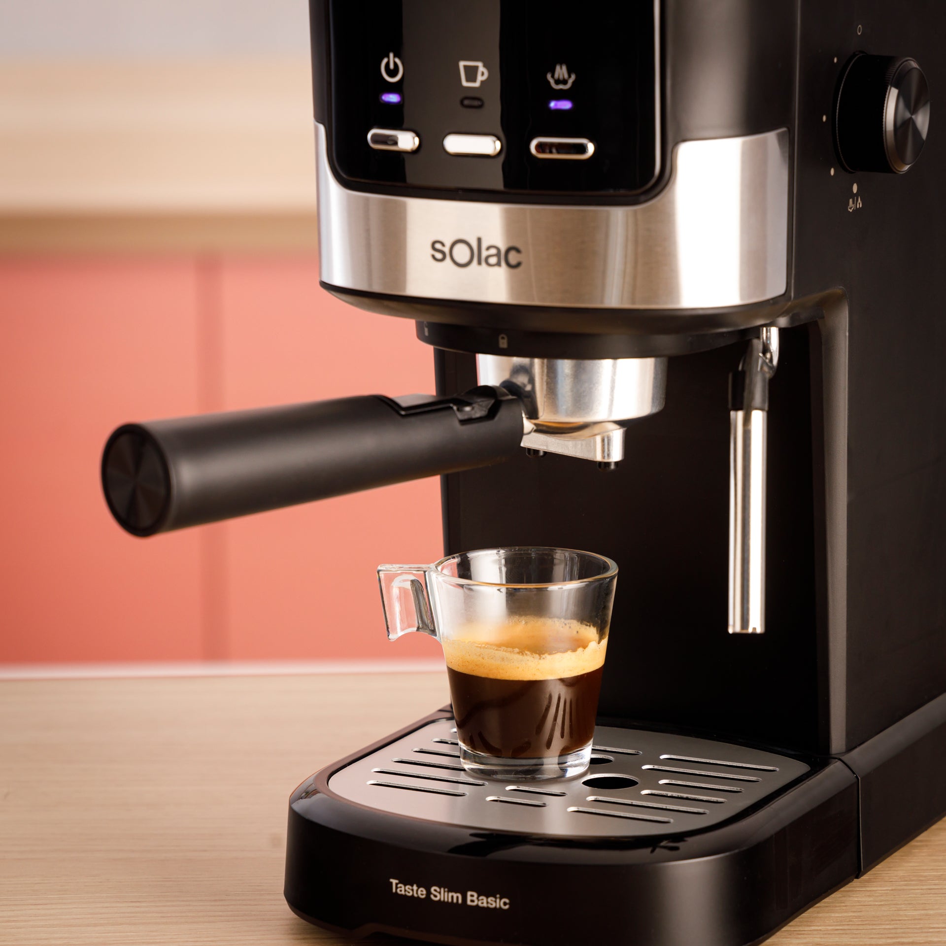 Cafeteras espresso Solac Taste Slim ProCap CE4523, 20 bares, Sistema Double  Cream, Compatible con cápsulas.