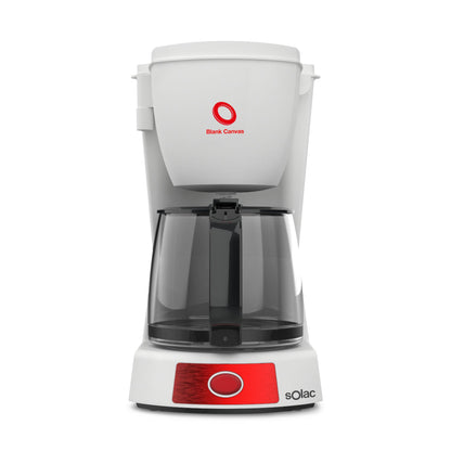 Cafeteira em tela em branco